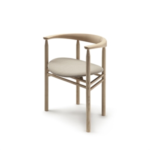 Nikari Linea Collection RMT6 Dining Chair Oiled Ash wood/Steelcut Trio 213