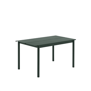 Muuto Linear Steel Table Dark Green 140 X 75 cm