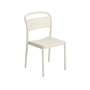 Muuto Linear Steel Dining Table Chair Off-white