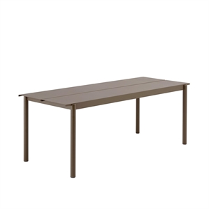 Muuto Linear Steel Table 200 x 75 cm Taupe