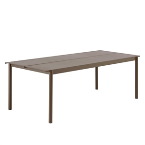 Muuto Linear Steel Table 220 x 90 cm Taupe