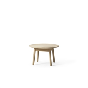 +Halle Nest Dining Table Ø65xH41 White Pigmented Oak