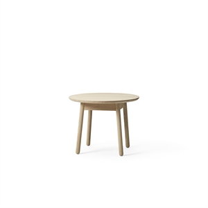 Plushalle Nest Side table/Coffee Table Ø65xH51 White Pigmented Oak