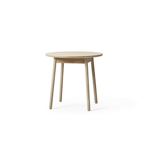 Plushalle Nest Side table/Coffee Table Ø75xH70 White Pigmented Oak