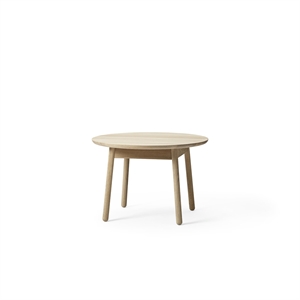 Plushalle Nest Side table/Coffee Table Ø75xH51 White Pigmented Oak