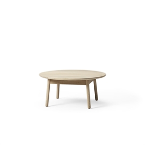 Plushalle Nest Coffee Table Ø90xH41 White Pigmented Oak