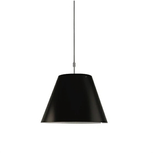 Luceplan Costanza Up/Down Pendant Aluminum M. Shade Black