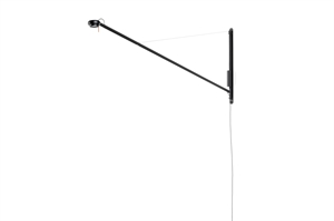 HAY Fifty-Fifty Wall Lamp Black