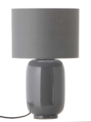 Frandsen Cadiz Ceramic Table Lamp Cool Grey/Glossy
