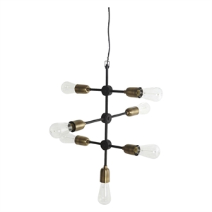 House Doctor Molecular 7 Pendant Black/ Brass