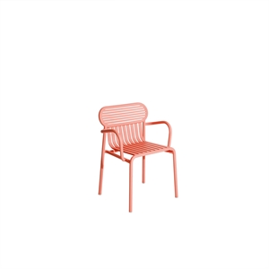 Petite Friture WEEK-END Dining Chair With Armrests Coral