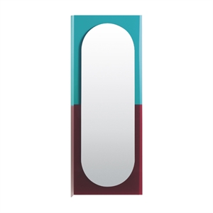 Petite Friture Wander Mirror 67x176 Emerald/ Cherry