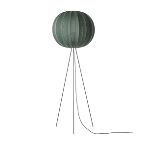 Made By Hand Knit-Wit Round Floor Lamp High Ø60 Tweed Green