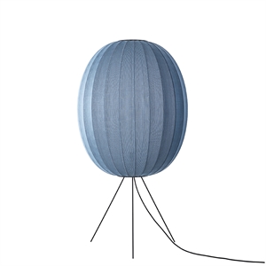 Made By Hand Knit-Wit High/Oval Floor Lamp Ø65 Blue Stone