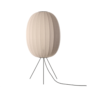 Made By Hand Knit-Wit High/Oval Floor Lamp Ø65 Sand Stone