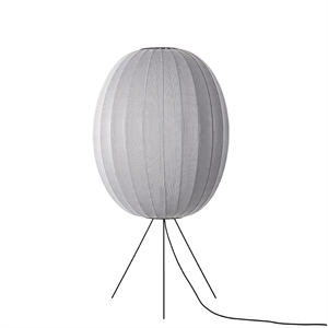 Made By Hand Knit-Wit High/Oval Floor Lamp Ø65 Silver