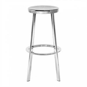 Magis Deja-Vu Bar Stool High H76 Polished Aluminum