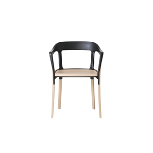 Magis Steelwood Dining Chair Natural/ Black