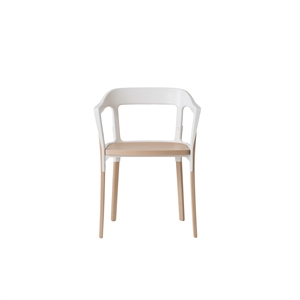 Magis Steelwood Dining Chair Natural/ White