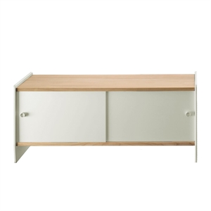 Magis Theca Sideboard With Shelves 93x43x78 Aluminum/ Natural Cherry Wood