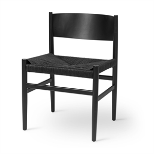 Mater Nestor Dining Chair Black Beech/Black Paper Yarn
