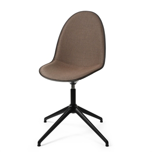 Mater Eternity Swivel Dining Chair Black Base & Upholstered 378 Rust
