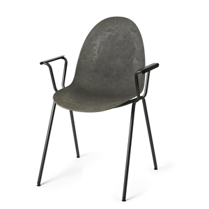 Mater Eternity Dining Chair With Armrests Coffee Waste Dark