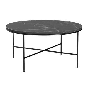 Fritz Hansen Planner Coffee Table Ø80 Charcoal/ Black