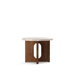 Audo Androgyne Around Coffee Table Walnut/ Kunis Breccia