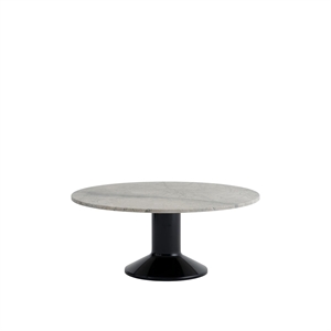 Muuto Center Dining Table Ø90 Gray Marble/ Black