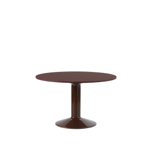 Muuto Middle Dining Table Ø120 Linoleum/Dark Red