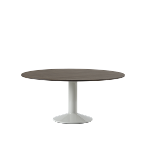 Muuto Middle Dining Table Ø160 Dark Oiled Oak/ Gray