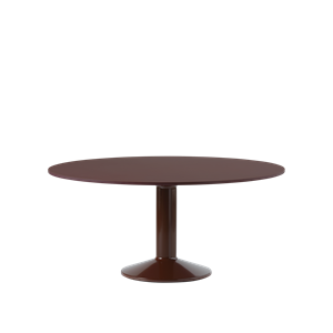 Muuto Middle Dining Table Ø160 Linoleum/Dark Red