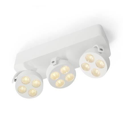 Trizo 21 Mini-Pi 3 UP Spot & Ceiling lamp White