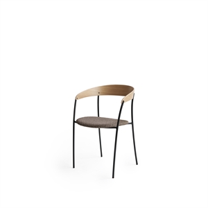 New Works Missing Dining Chair w. Armrest Oak/Barnum Dark Taupe