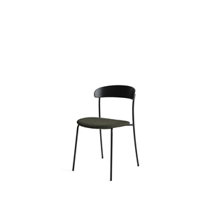 New Works Missing Dining Table Chair Black Oak/Barnum Pine