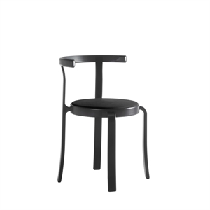 Magnus Olesen 8000 Series Dining Table Chair Black Stained Oak/Upholstered Black Savannah 30314