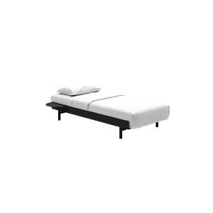 MOEBE Bed Bed Frame 90 cm Black