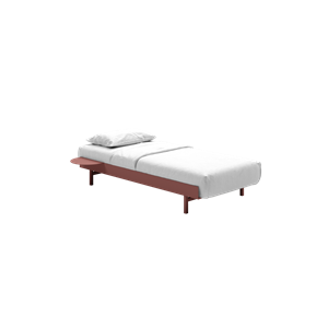 MOEBE Bed Bed Frame 90 cm Dusty Rose