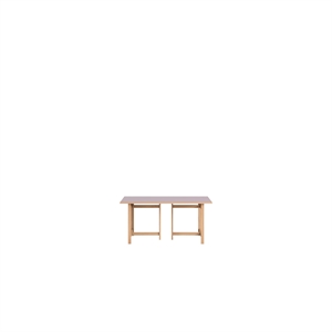 MOEBE Rectangular Dining Table 160x90 Soft Lilac