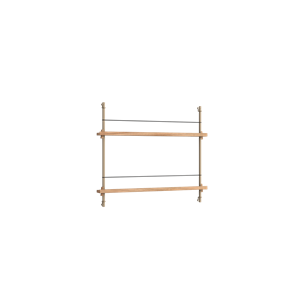 Moebe Magazine Shelving MS.65.1 Oak/Warm Grey