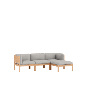 MOEBE Modular 3-Seater Sofa With Sides & Chaise Longue Autum 101