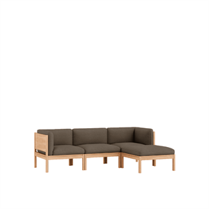 MOEBE Modular 3-Seater Sofa With Sides & Chaise Longue Autum 361