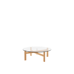 Moebe Round Coffee Table 88 cm Oak