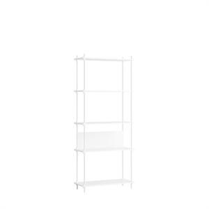 MOEBE S.200.1.A Bookcase System White/ White
