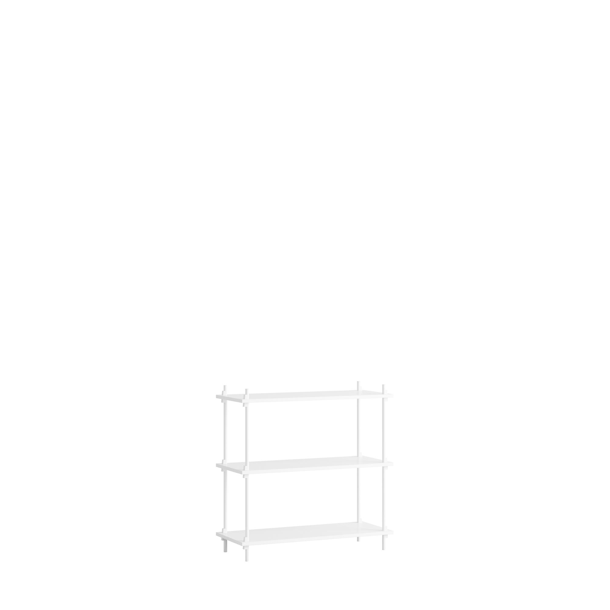 MOEBE S.85.1.A Bookcase System White/ White