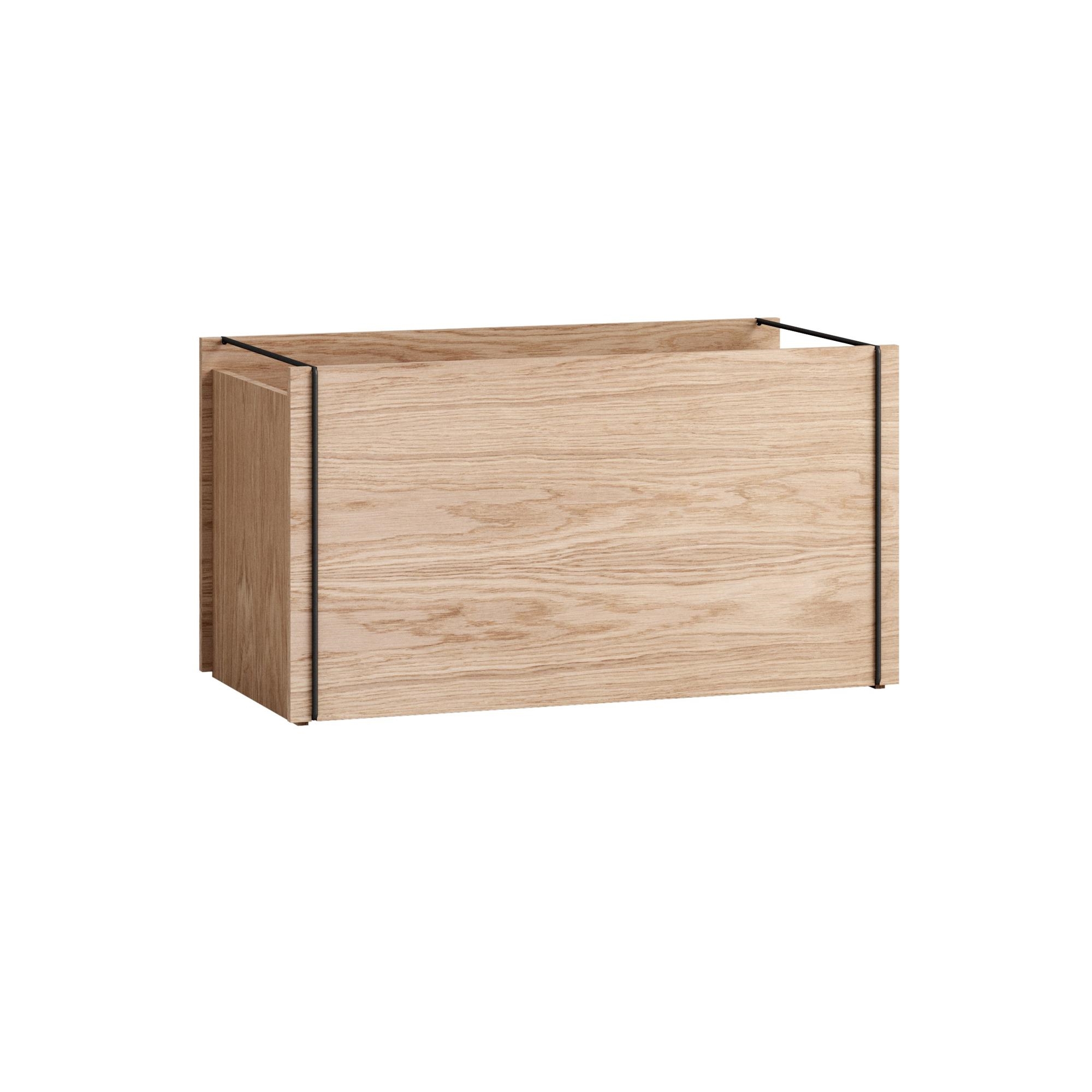 MOEBE Storage Box Oak/Black