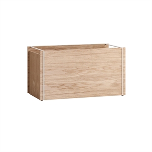 MOEBE Storage Box Oak/White