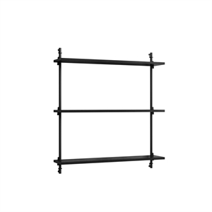 Moebe Standard Wall Shelf Black/ Black