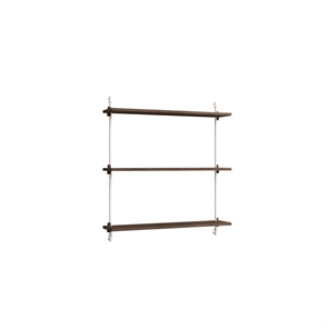 Moebe Standard Wall Shelf Smoked Oak/ White